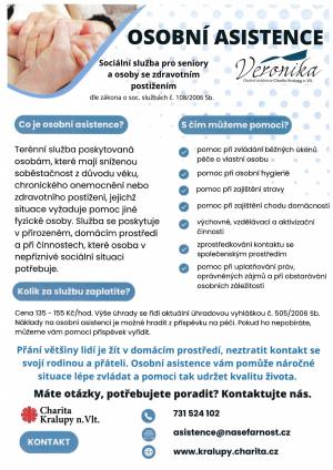 Farní charita Kralupy nad Vltavou - nabídka osobní asistence 1