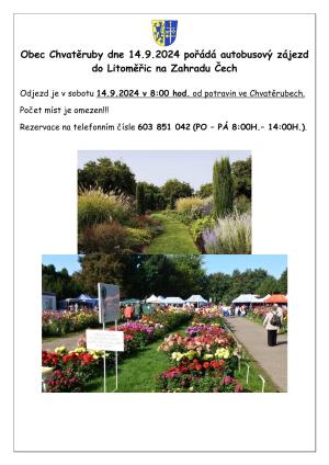 Chvatěruby - zájezd "Zahrada Čech" Litoměřice 1